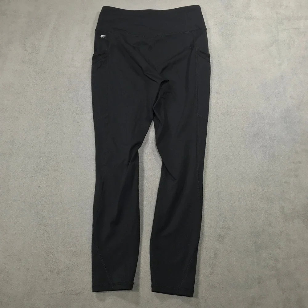 Fabletics Trinity Motion365 High Waisted 7/8 Leggings Medium Black LG2045685